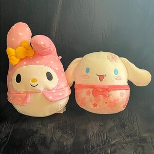 Squishmallows My Melody and Cinnamoroll Bundle